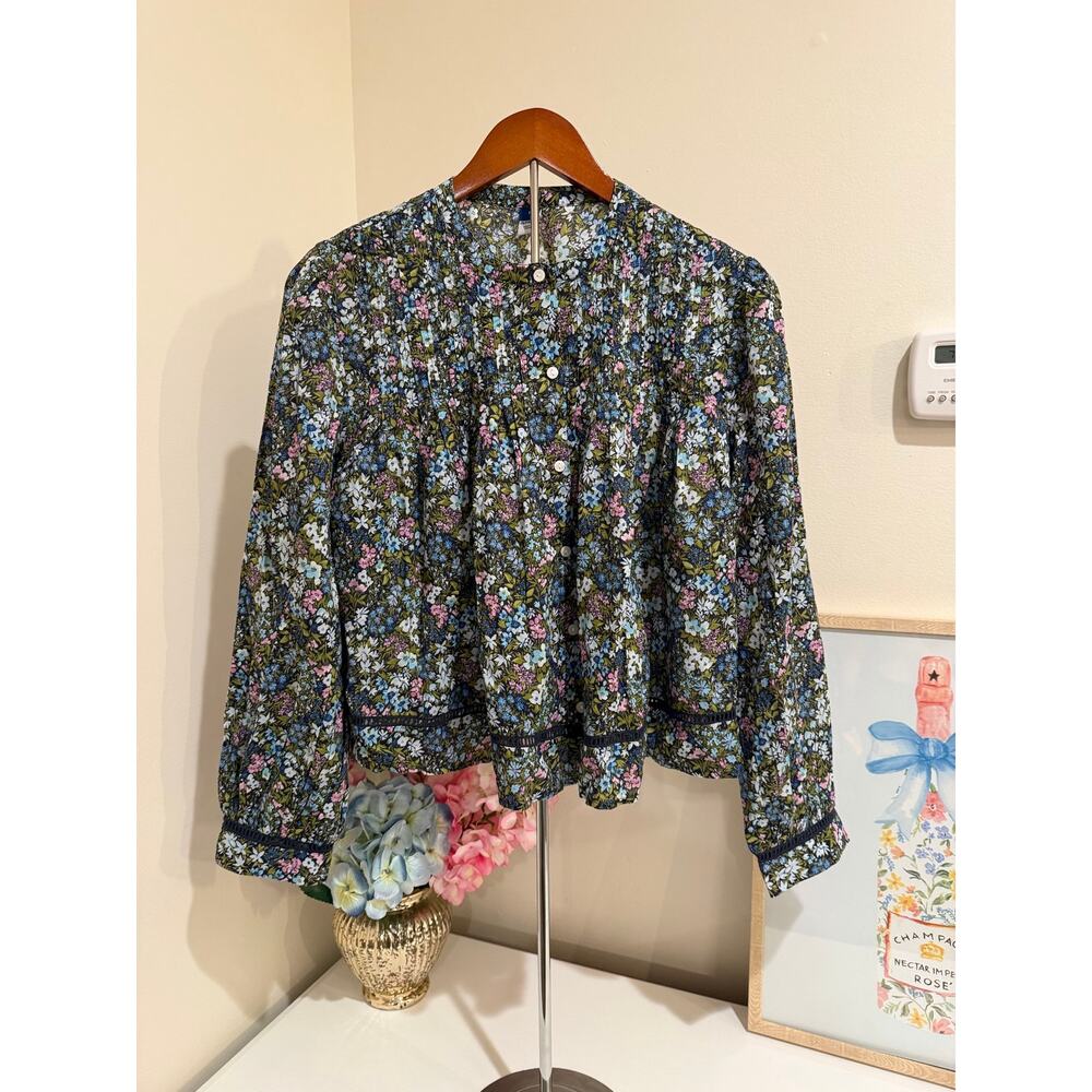 🌸 Old Navy Floral Long Sleeve Swing Blouse - Size M (NWOT) 🌸